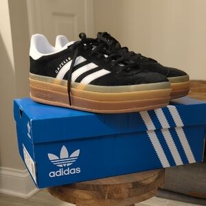 adidas Gazelle Black and White Sneakers